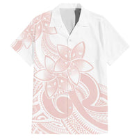 Polynesian Tribal Plumeria Lotu Tamaiti Family Matching Puletasi and Hawaiian Shirt Pastel Blush - Polynesian Pride
