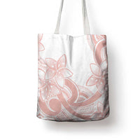 Polynesian Tribal Plumeria Lotu Tamaiti Tote Bag Pastel Blush - Polynesian Pride
