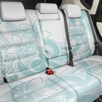 Polynesian Tribal Plumeria Lotu Tamaiti Back Car Seat Cover Pastel Cyan - Polynesian Pride