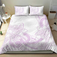 Polynesian Tribal Plumeria Lotu Tamaiti Bedding Set Pastel Mauve - Polynesian Pride