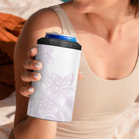 Polynesian Tribal Plumeria Lotu Tamaiti 4 in 1 Can Cooler Tumbler Pastel Mauve LT9 - Polynesian Pride