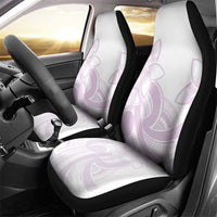 Polynesian Tribal Plumeria Lotu Tamaiti Car Seat Cover Pastel Mauve - Polynesian Pride