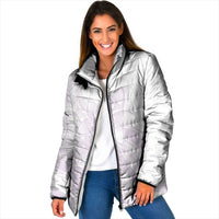 Polynesian Tribal Plumeria Lotu Tamaiti Padded Jacket Pastel Mauve - Polynesian Pride