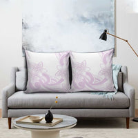 Polynesian Tribal Plumeria Lotu Tamaiti Pillow Cover Pastel Mauve - Polynesian Pride