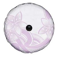 Polynesian Tribal Plumeria Lotu Tamaiti Spare Tire Cover Pastel Mauve - Polynesian Pride