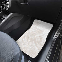 Polynesian Tribal Plumeria Lotu Tamaiti Car Mats Pastel Nude - Polynesian Pride