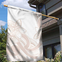 Polynesian Tribal Plumeria Lotu Tamaiti Garden Flag Pastel Nude - Polynesian Pride
