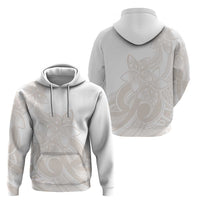Polynesian Tribal Plumeria Lotu Tamaiti Hoodie Pastel Nude - Polynesian Pride