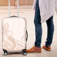 Polynesian Tribal Plumeria Lotu Tamaiti Luggage Cover Pastel Nude - Polynesian Pride