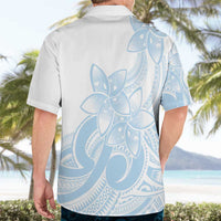 Polynesian Tribal Plumeria Lotu Tamaiti Hawaiian Shirt Pastel Sky Blue - Polynesian Pride