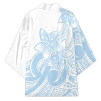 Polynesian Tribal Plumeria Lotu Tamaiti Kimono Pastel Sky Blue - Polynesian Pride