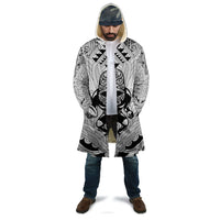 2026 Autumn Rugby Nations New Zealand Custom Cloak White Kowhaiwhai Maori Tribal Taniko Motif LT9 - Polynesian Pride