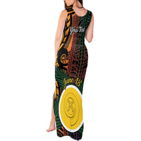 Personalised Shefa Day Tank Maxi Dress Happy June 18 Vanuatu Province LT14 - Polynesian Pride