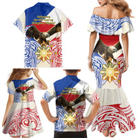 Philippines Independence Day Family Matching Mermaid Dress and Hawaiian Shirt Pilipinas Eagle 126th Anniversary