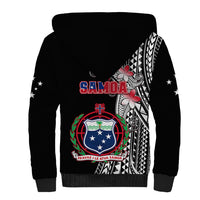 Polynesian Pride Samoa Sherpa Hoodie Ula Fala Mix Samoan Tribal Black Version LT14 - Polynesian Pride
