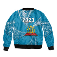 Personalised Tonga Lavengamalie College Bomber Jacket Class Of Year Tongan Ngatu Pattern LT14 - Polynesian Pride