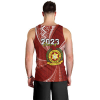 Personalised Tonga Vavau High School Men Tank Top Class Of Year Tongan Ngatu Pattern LT14 - Polynesian Pride