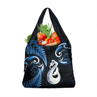 Nlue New Zealand Grocery Bag Aotearoa Silver Fern With Manaia Maori
