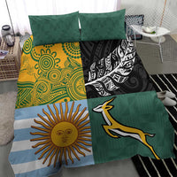 Rugby 2025 Championship Bedding Set Combination of Southern Hemisphere Countries - Polynesian Pride