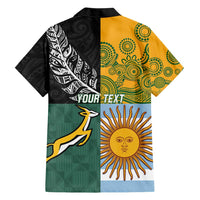 Personalised Rugby 2025 Championship Hawaiian Shirt Combination of Southern Hemisphere Countries - Polynesian Pride