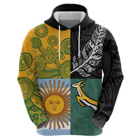 Personalised Rugby 2025 Championship Hoodie Combination of Southern Hemisphere Countries - Polynesian Pride