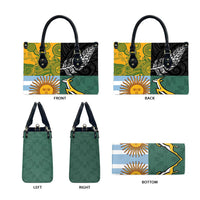Rugby 2025 Championship Leather Bag Combination of Southern Hemisphere Countries - Polynesian Pride