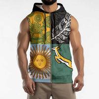 Personalised Rugby 2025 Championship Sleeveless Zip Hoodie Combination of Southern Hemisphere Countries LT14 - Polynesian Pride