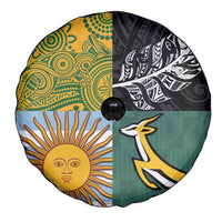 Rugby 2025 Championship Spare Tire Cover Combination of Southern Hemisphere Countries - Polynesian Pride