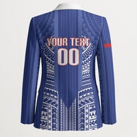 Custom Manu Samoa Rugby 2026 Blazer Samoan Pattern