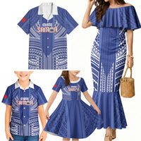 Custom Manu Samoa Rugby 2026 Family Matching Mermaid Dress and Hawaiian Shirt Samoan Pattern LT14 - Polynesian Pride