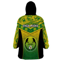 Papua New Guinea Rugby Wearable Blanket Hoodie Enga Mioks PNG Polynesian Pattern LT14 - Polynesian Pride