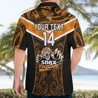 Custom Papua New Guinea Rugby Hawaiian Shirt Lae Snax Tigers PNG Polynesian Pattern LT14 - Polynesian Pride