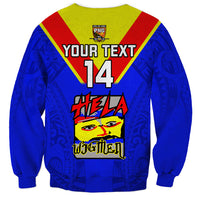 Custom Papua New Guinea Rugby Sweatshirt Hela Wigmen PNG Polynesian Pattern LT14 - Polynesian Pride