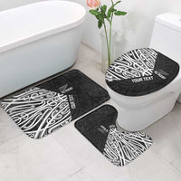 New Zealand Silver Fern Rugby Custom Bathroom Set Maori Koru Go Black Fern LT14 - Polynesian Pride
