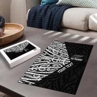 New Zealand Silver Fern Rugby Custom Puzzle Maori Koru Go Black Fern - Polynesian Pride