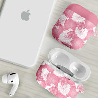 Pink Aloha Hawaii AirPods Case Monstera Hibiscus Plumeria Seamless Vibes - Polynesian Pride