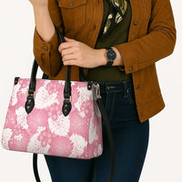 Pink Aloha Hawaii Leather Bag Monstera Hibiscus Plumeria Seamless Vibes - Polynesian Pride