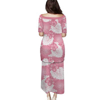 Pink Aloha Hawaii Puletasi Monstera Hibiscus Plumeria Seamless Vibes - Polynesian Pride