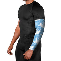 Blue Aloha Hawaii Arm Sleeves Monstera Hibiscus Plumeria Seamless Vibes - Polynesian Pride