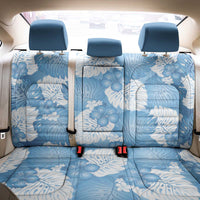 Blue Aloha Hawaii Back Car Seat Cover Monstera Hibiscus Plumeria Seamless Vibes - Polynesian Pride