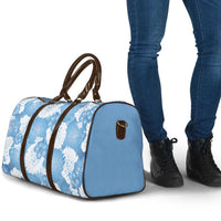 Blue Aloha Hawaii Travel Bag Monstera Hibiscus Plumeria Seamless Vibes - Polynesian Pride