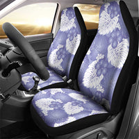 Purple Aloha Hawaii Car Seat Cover Monstera Hibiscus Plumeria Seamless Vibes - Polynesian Pride