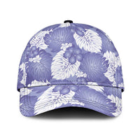 Purple Aloha Hawaii Classic Cap Monstera Hibiscus Plumeria Seamless Vibes LT14 Universal Fit Purple - Polynesian Pride