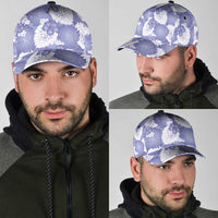 Purple Aloha Hawaii Classic Cap Monstera Hibiscus Plumeria Seamless Vibes LT14 - Polynesian Pride