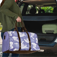 Purple Aloha Hawaii Travel Bag Monstera Hibiscus Plumeria Seamless Vibes LT14 - Polynesian Pride
