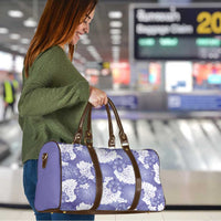 Purple Aloha Hawaii Travel Bag Monstera Hibiscus Plumeria Seamless Vibes LT14 - Polynesian Pride