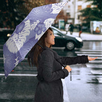 Purple Aloha Hawaii Umbrella Monstera Hibiscus Plumeria Seamless Vibes - Polynesian Pride