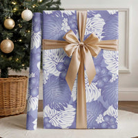 Purple Aloha Hawaii Wrapping Paper Monstera Hibiscus Plumeria Seamless Vibes - Polynesian Pride