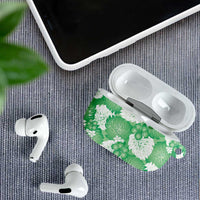 Green Aloha Hawaii AirPods Case Monstera Hibiscus Plumeria Seamless Vibes LT14 - Polynesian Pride