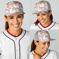 Mocha Mousse Aloha Hawaii Baseball Net Cap Monstera Hibiscus Plumeria Seamless Vibes LT14 - Polynesian Pride